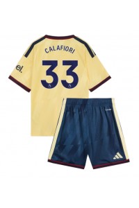 Arsenal Riccardo Calafiori #33 Jalkapallovaatteet Lasten Kolmas peliasu 2026-27 Lyhythihainen (+ Lyhyet housut)